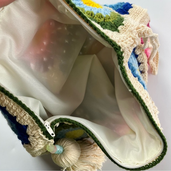 Handmade Granny Square Crochet Bag - Picture 6 of 11